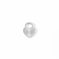 Sunburst Heart Lock Charm