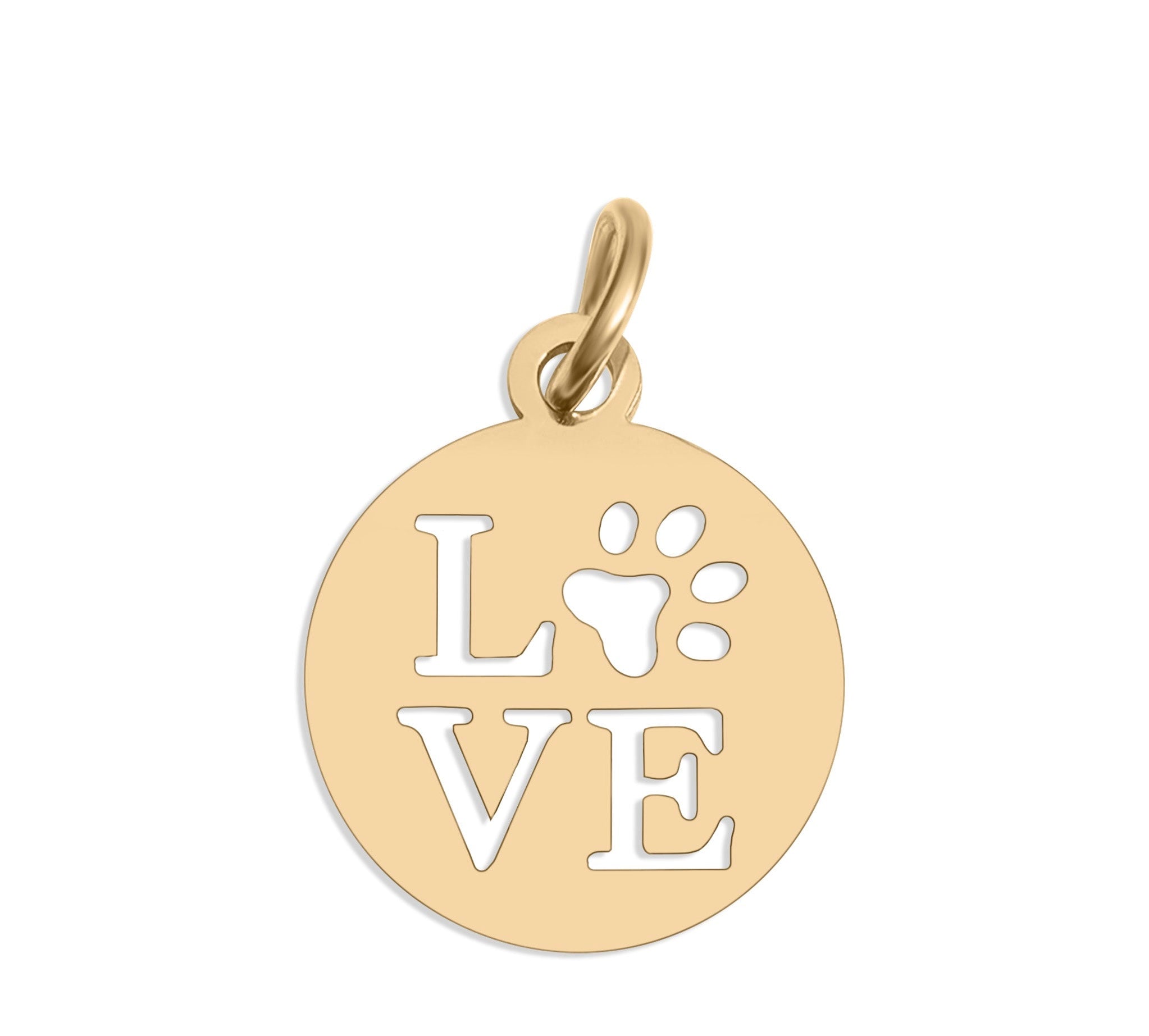 Love Pawprint Charm