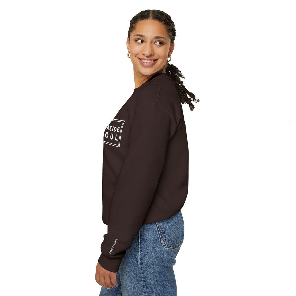 Embroidered Palm Trees & Sea Breeze Cozy Crew