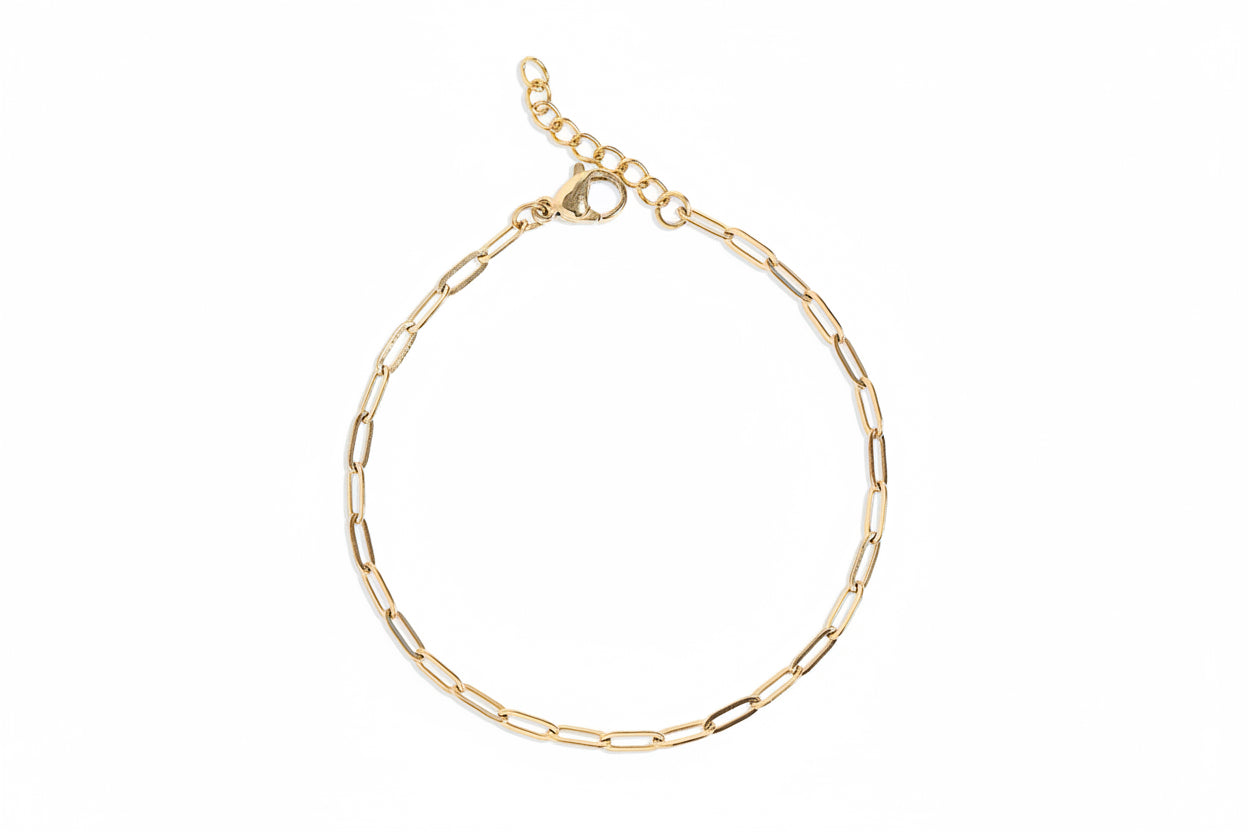 Thin Paperclip Bracelet