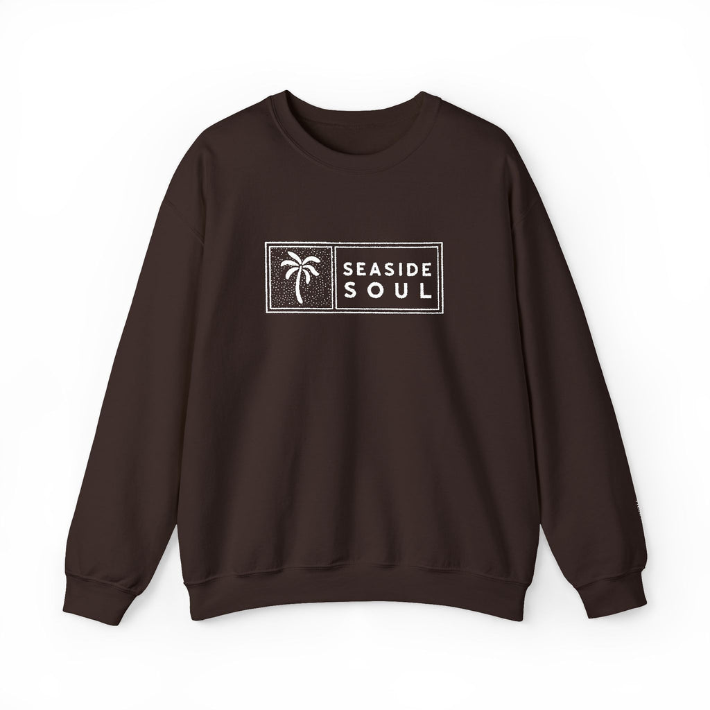 Embroidered Palm Trees & Sea Breeze Cozy Crew