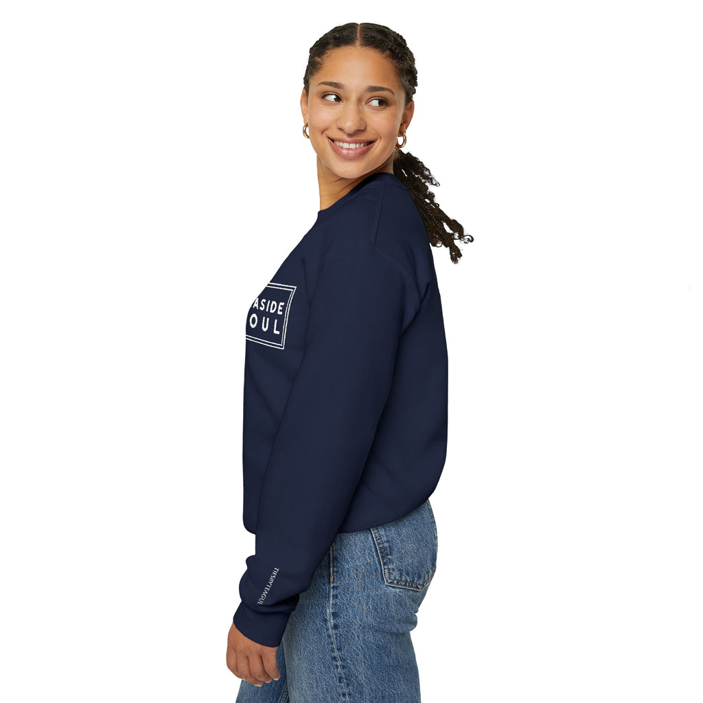 Embroidered Palm Trees & Sea Breeze Cozy Crew