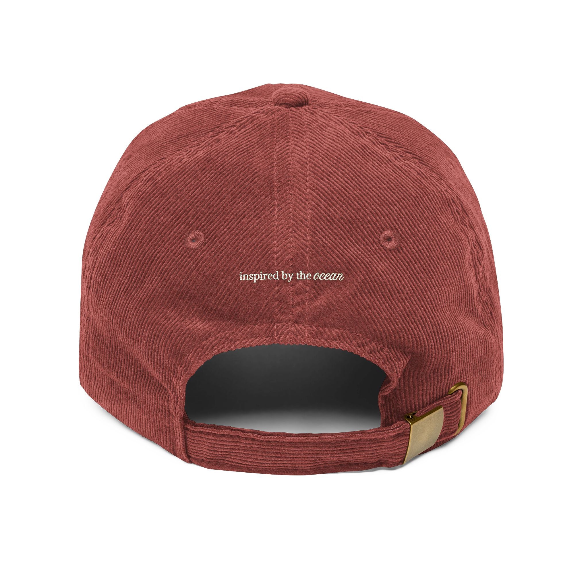 Embroidered Surfer Corduroy Cap