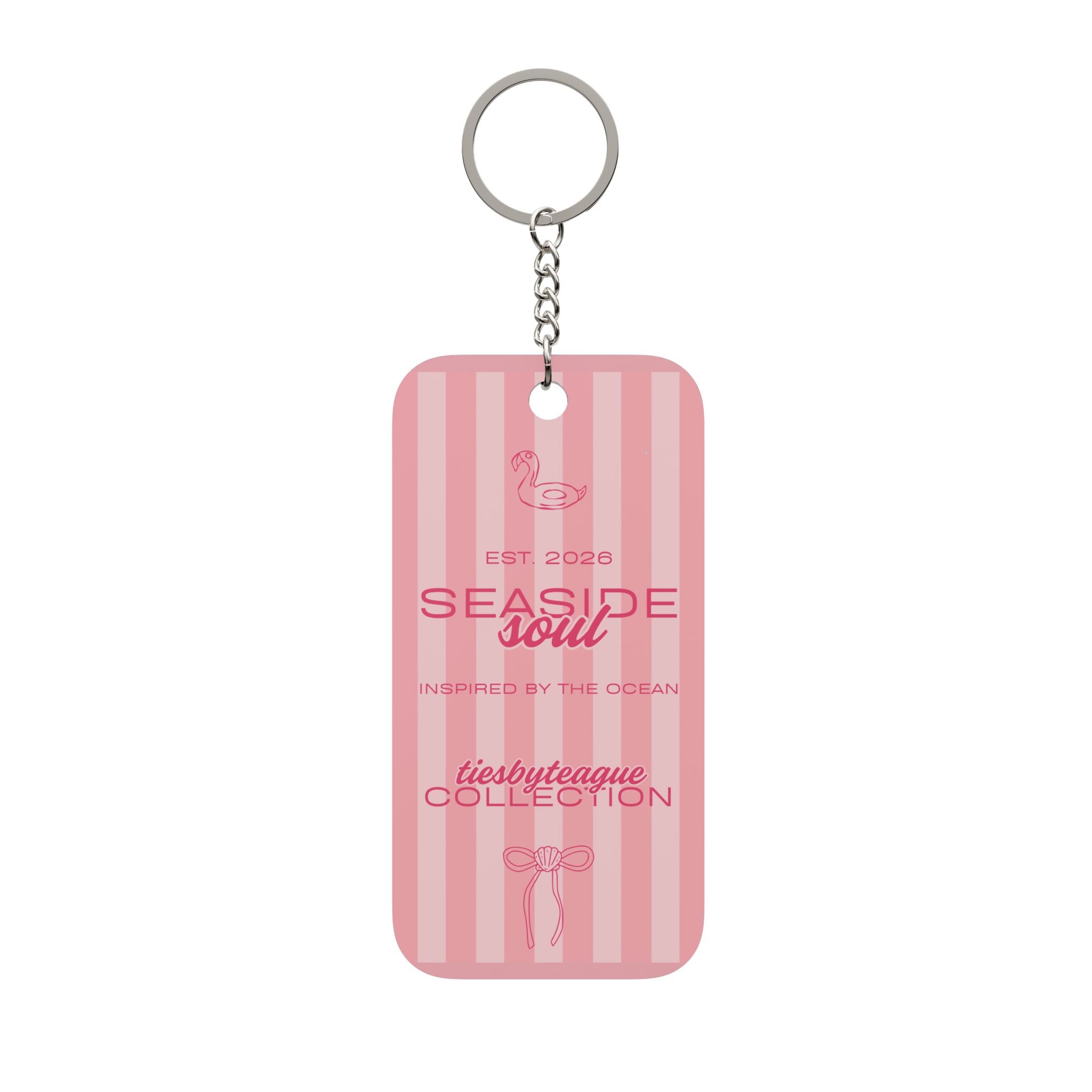 Seaside Stripes Keychain