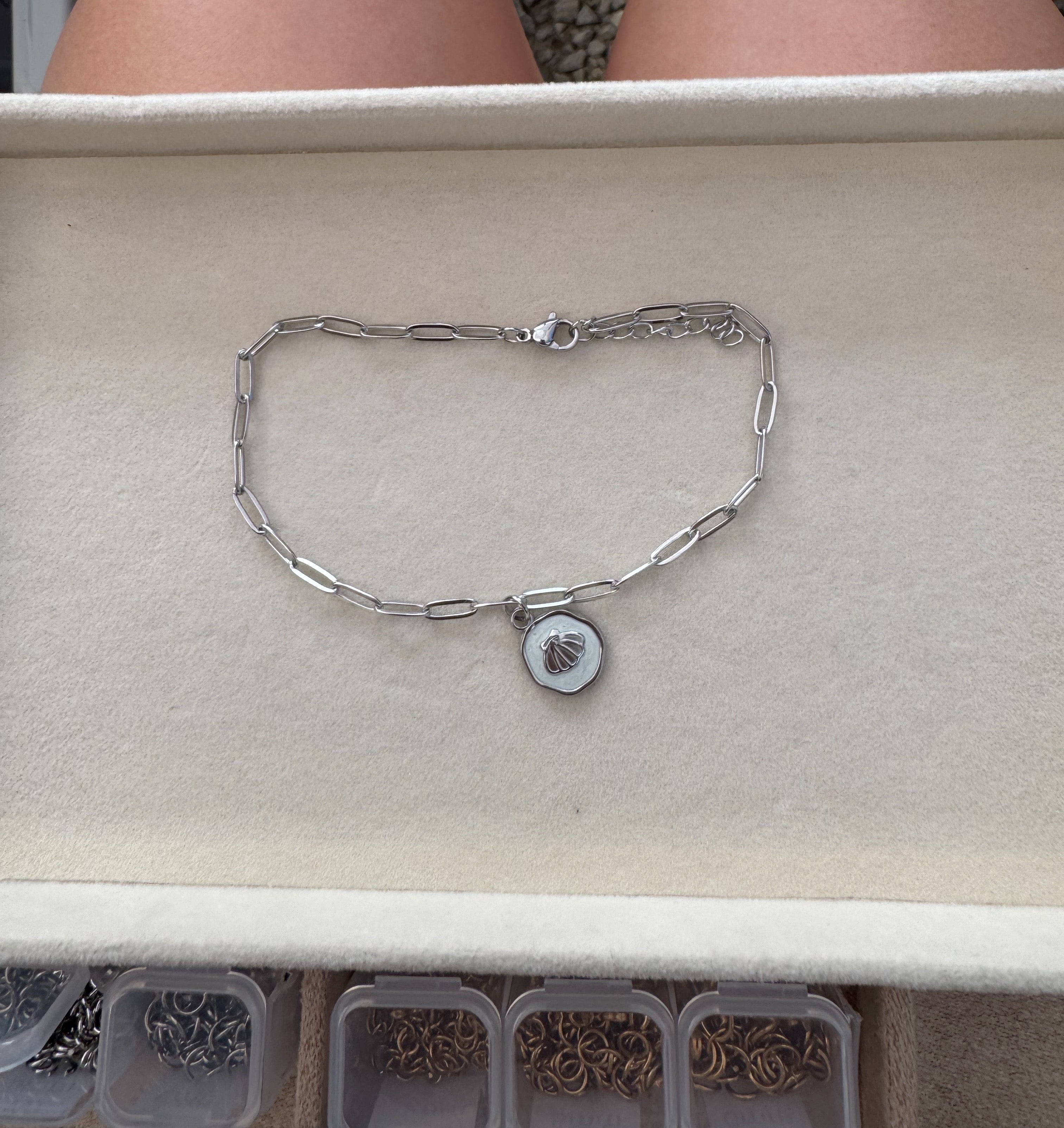 Seashell Epoxy Charm