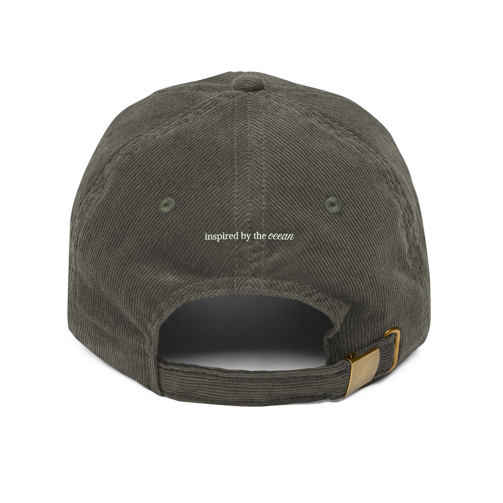 Embroidered Surfer Corduroy Cap