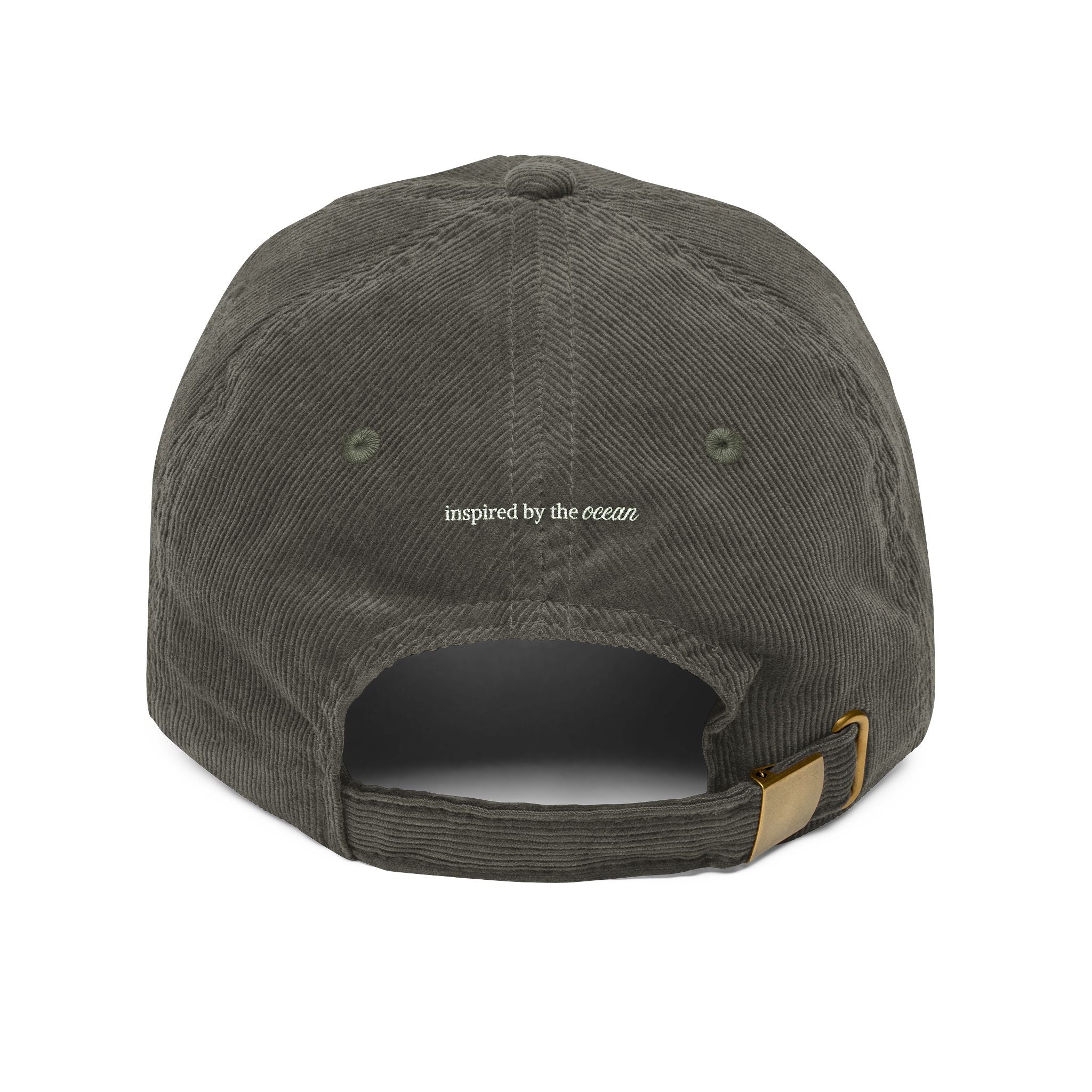 Embroidered Surfer Corduroy Cap