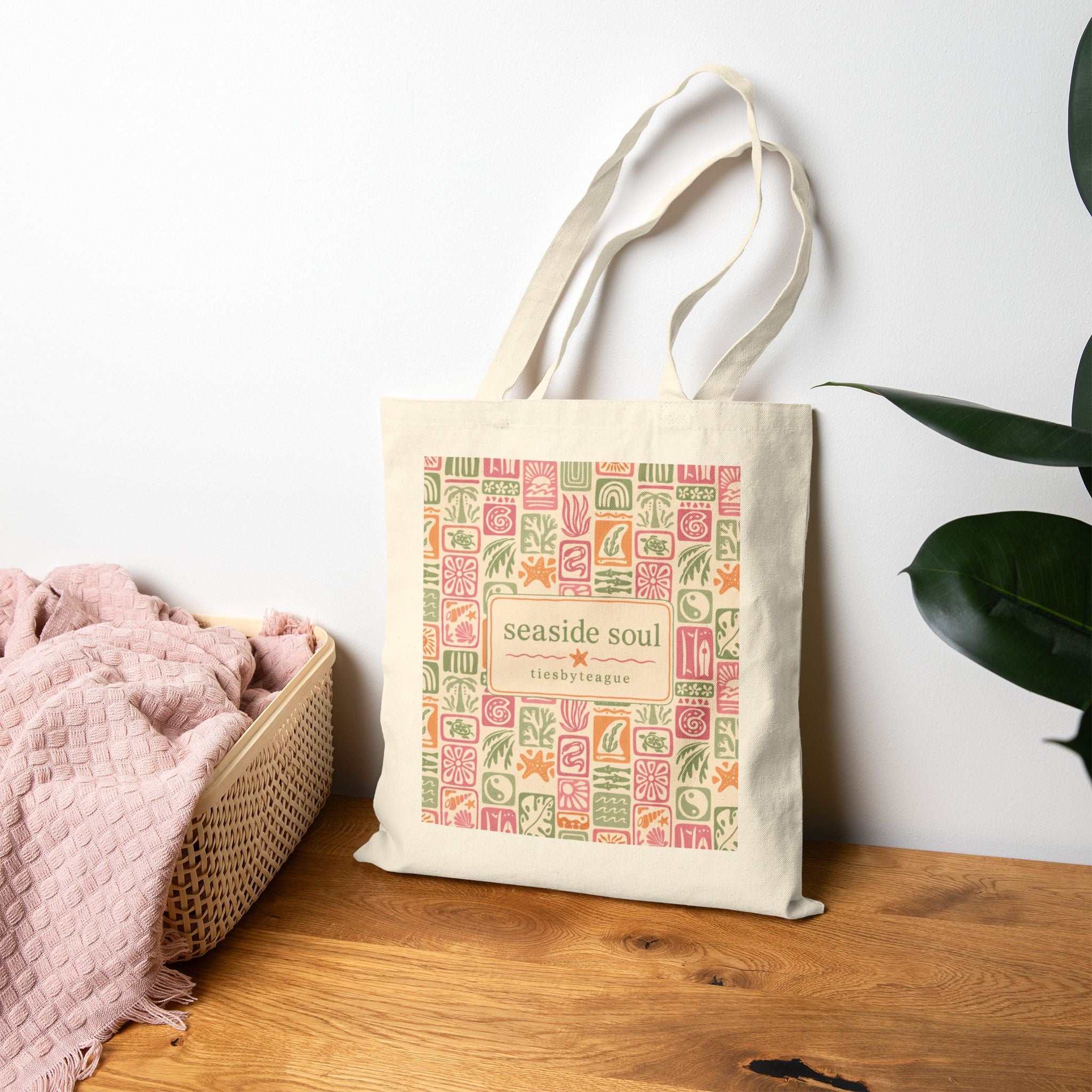 Seaside Soul Canvas Beach Tote