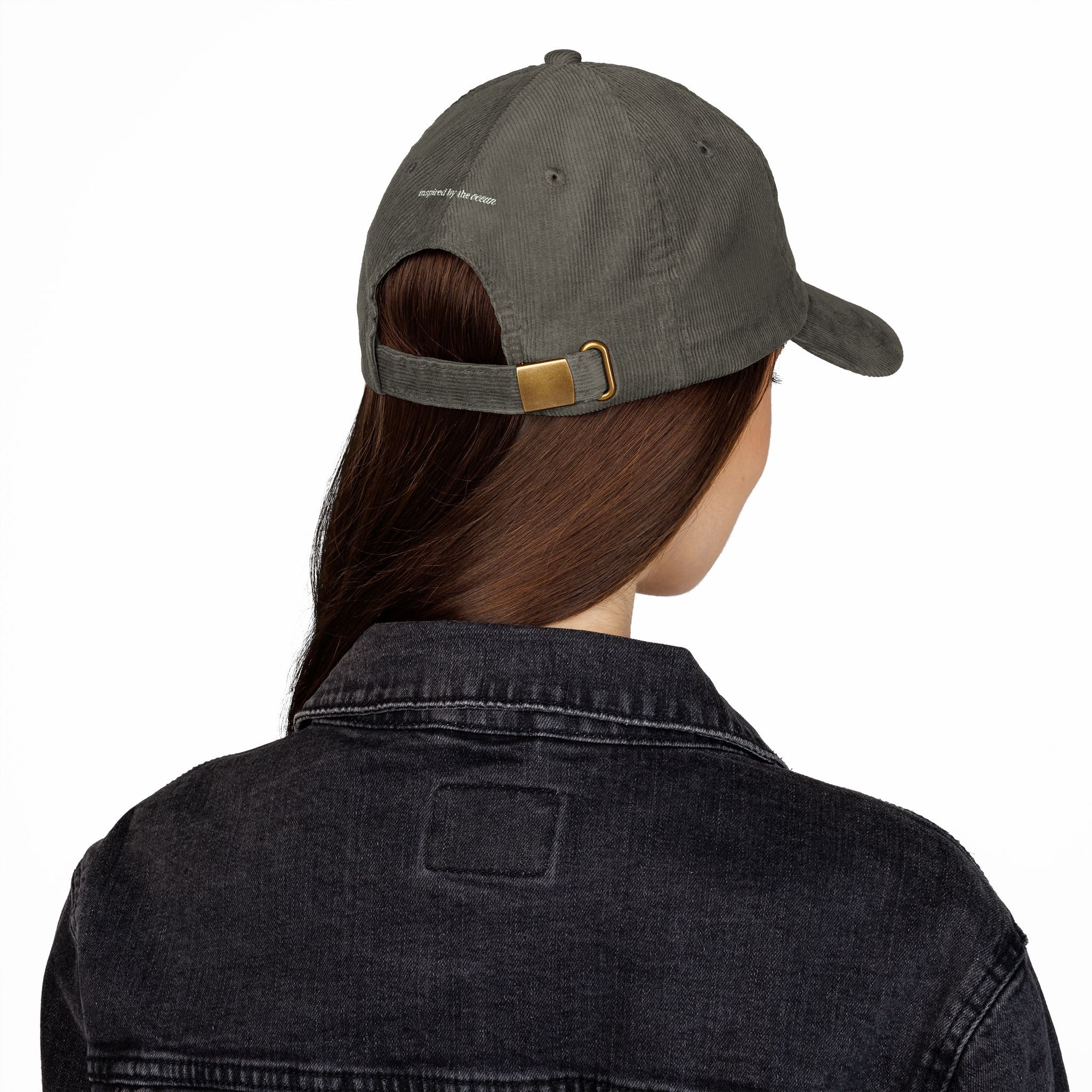 Embroidered Surfer Corduroy Cap