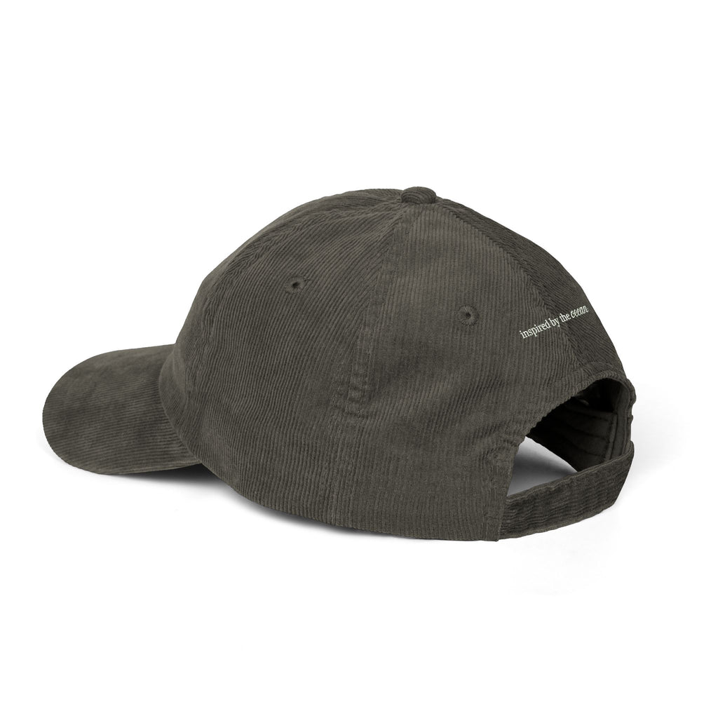 Embroidered Surfer Corduroy Cap