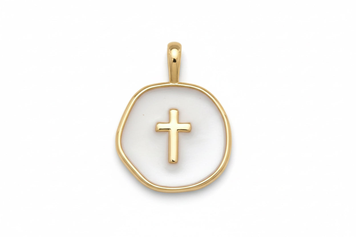 Cross Epoxy Charm