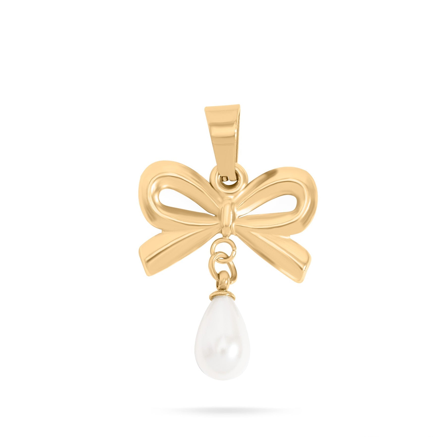 Pearl Bow Charm
