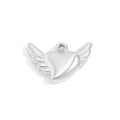 Angel Wings with Heart Charm