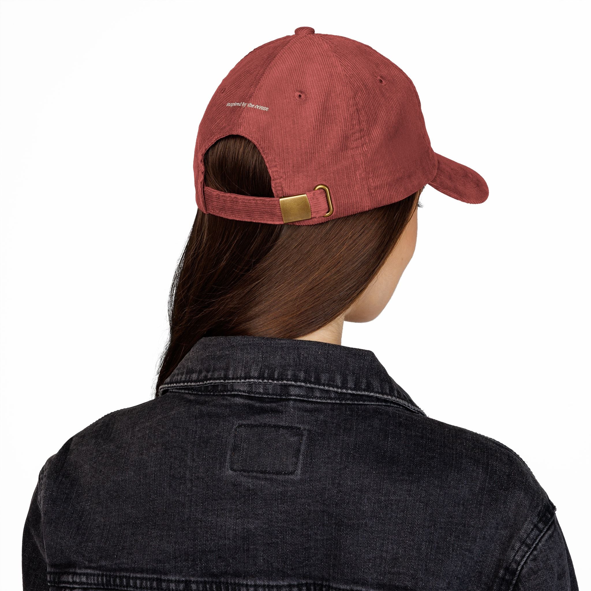Embroidered Surfer Corduroy Cap
