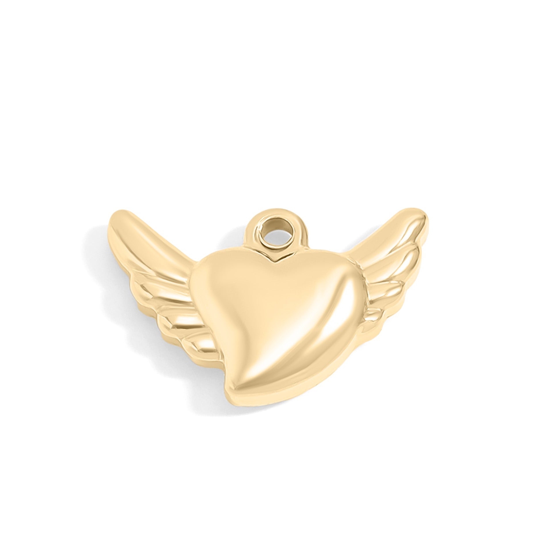 Angel Wings with Heart Charm