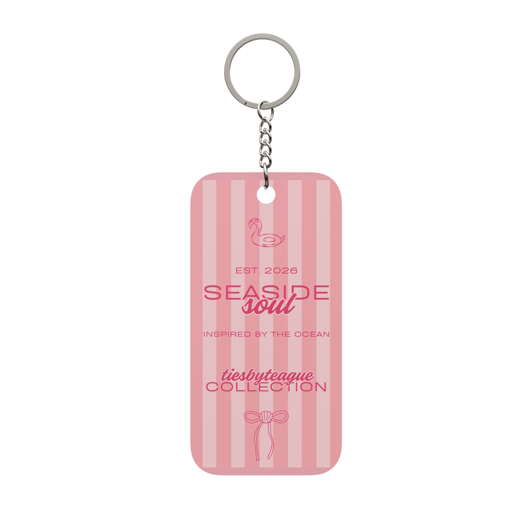 Seaside Stripes Keychain
