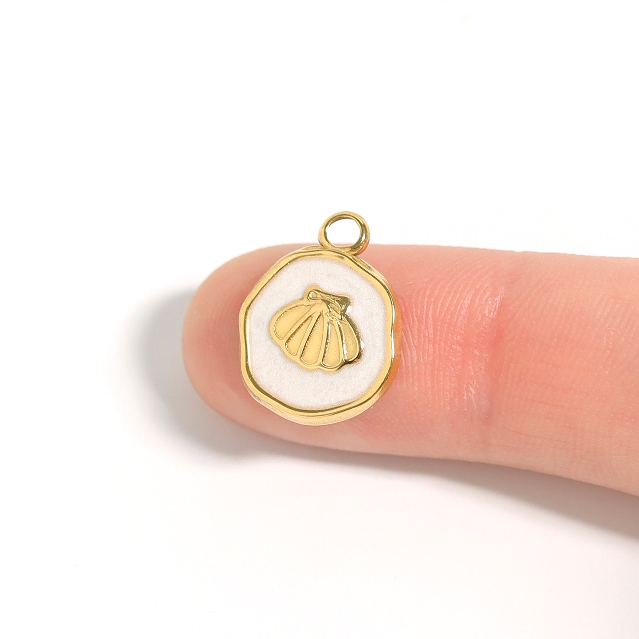 Seashell Epoxy Charm