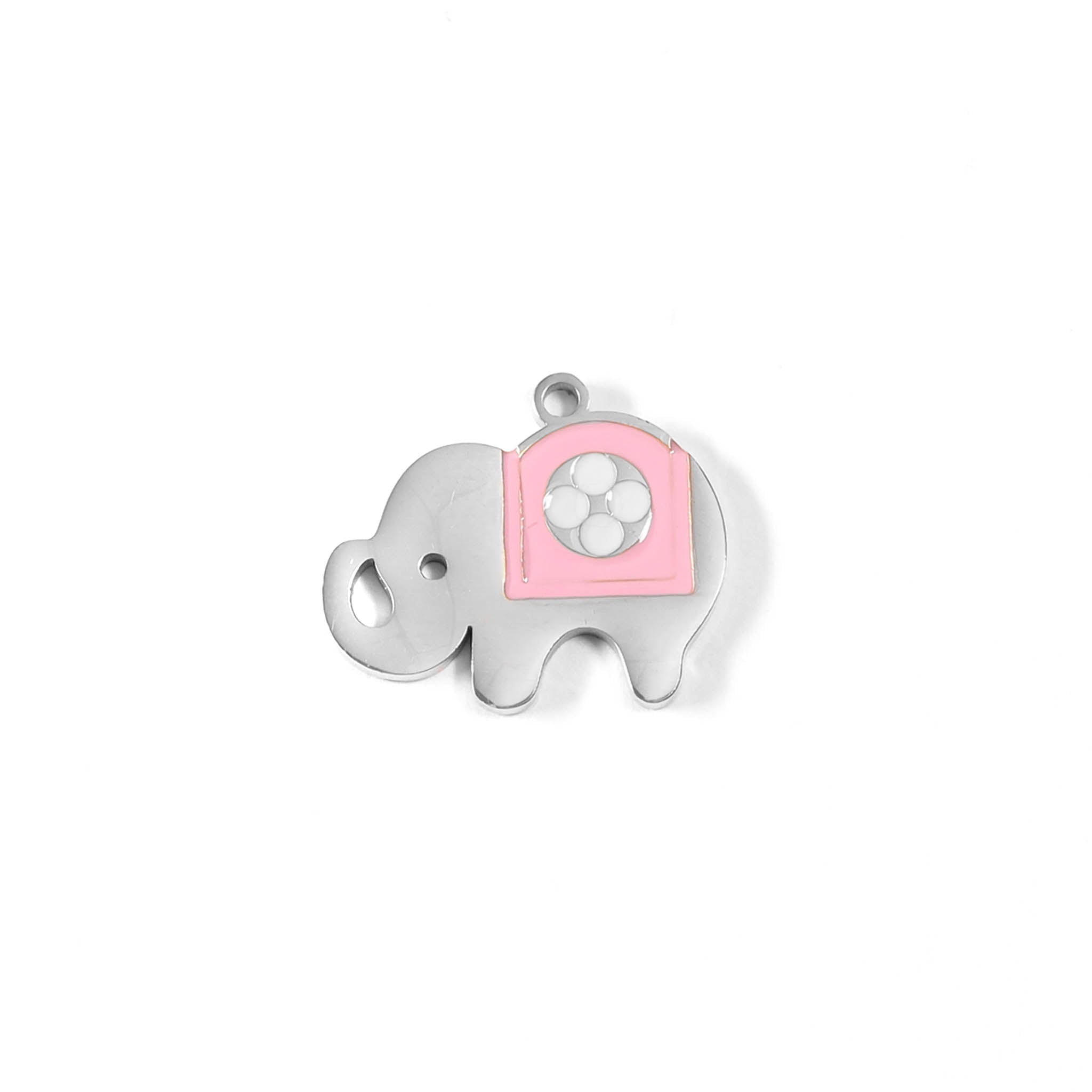 Pink Elephant Charm
