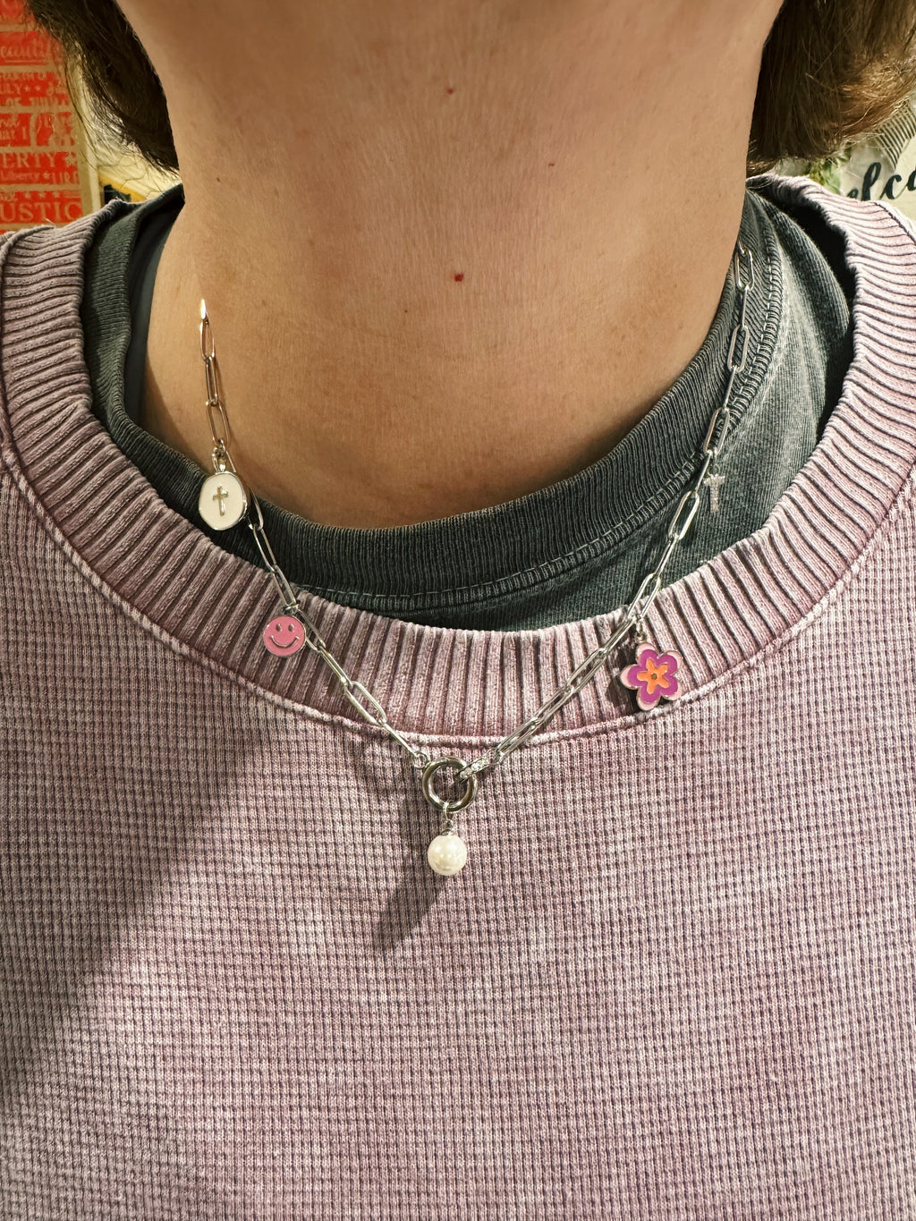 Paperclip Halo Necklace