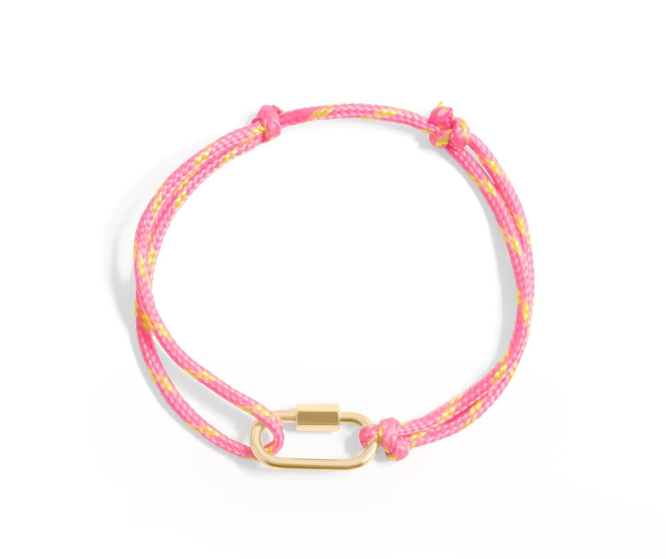 Pink Link Clip Bracelet