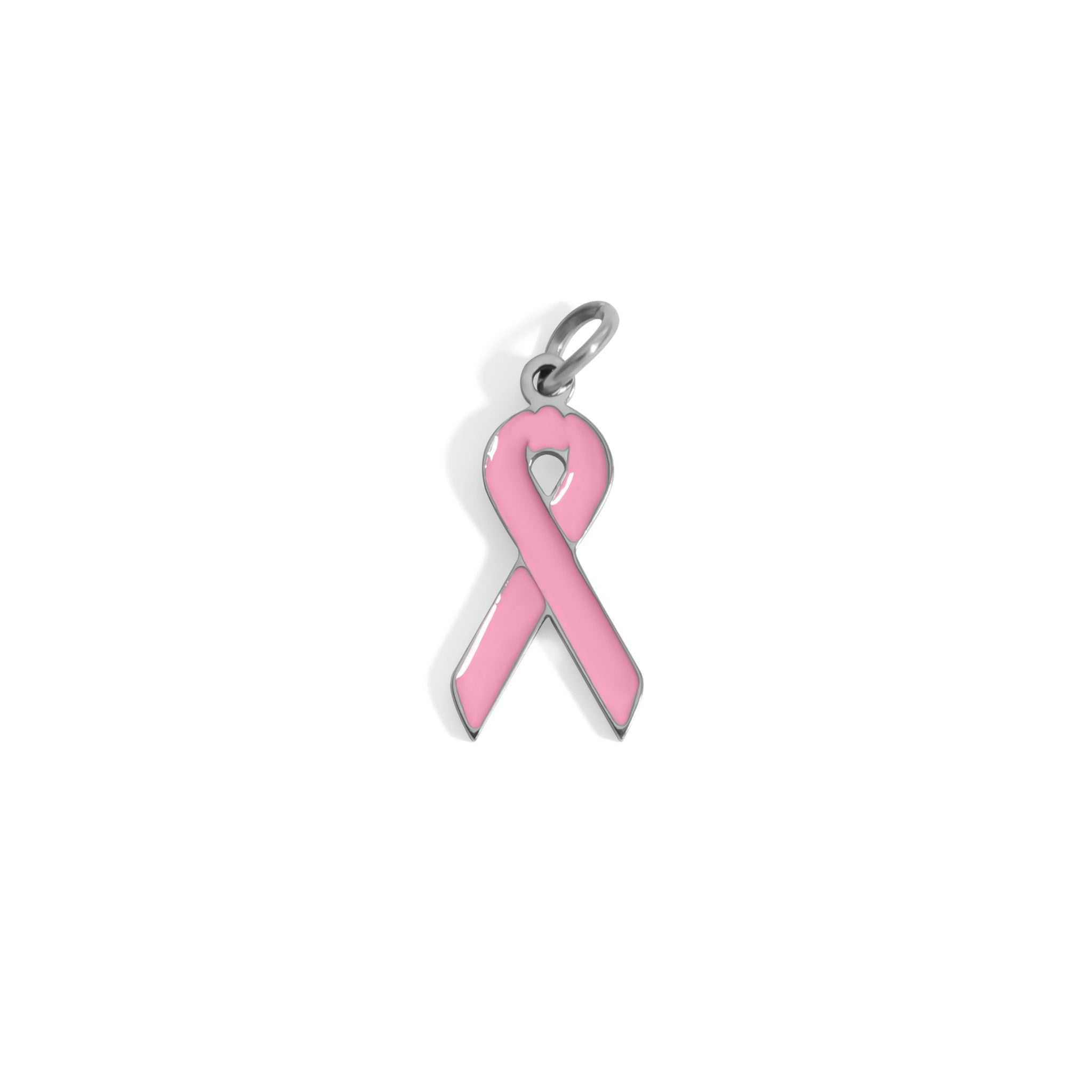 Breast Cancer Awareness Ribbon Charm