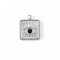 Square Black Evil Eye Charm