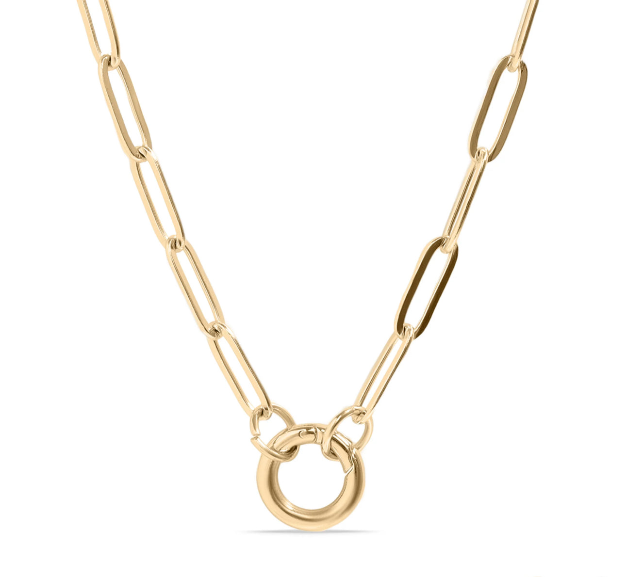 Paperclip Halo Necklace