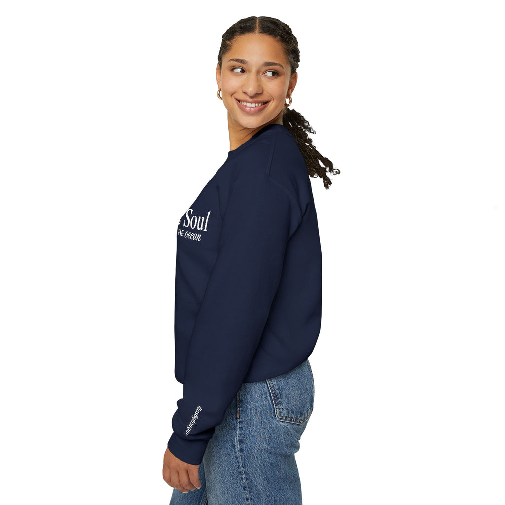 Embroidered Beach Daydream Cozy Crew