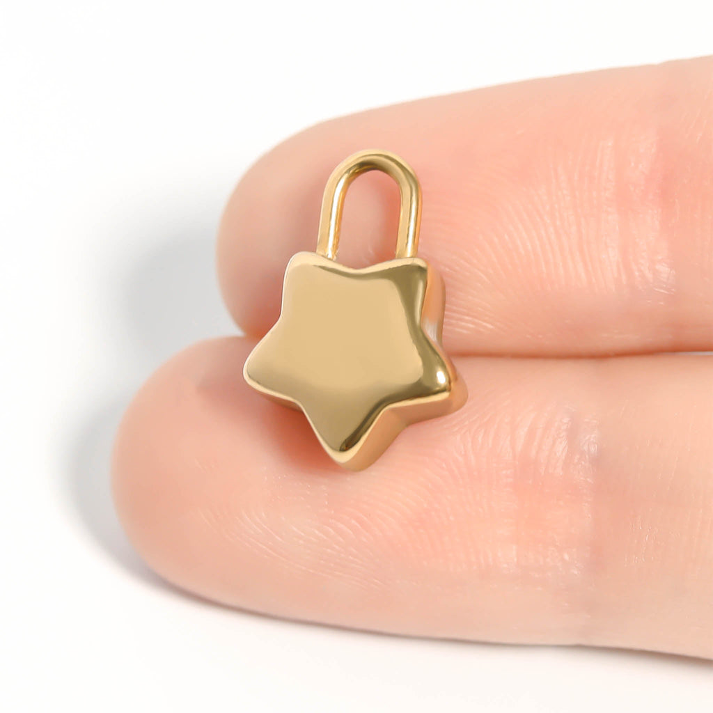 Star Padlock Charm