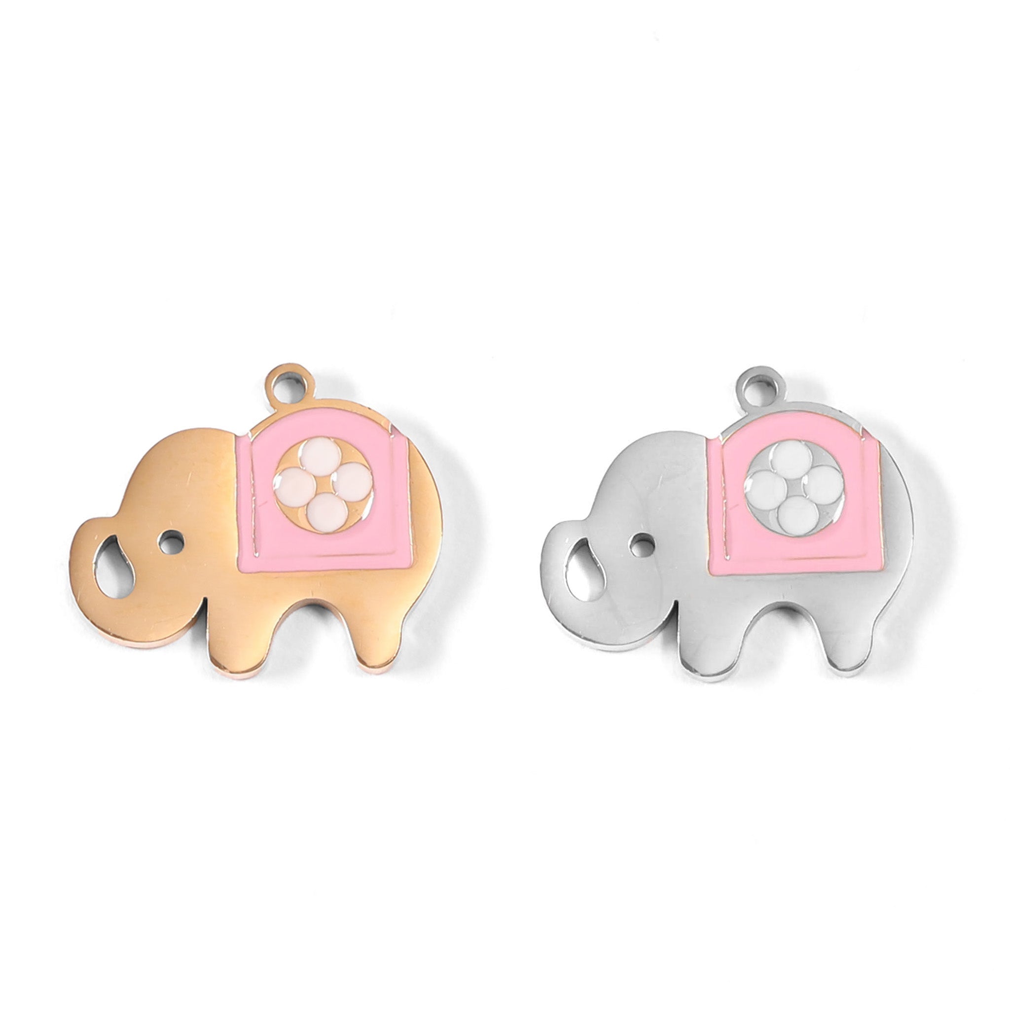 Pink Elephant Charm