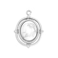 Oval Howlite Stone Charm