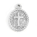 Oval Cross Charm