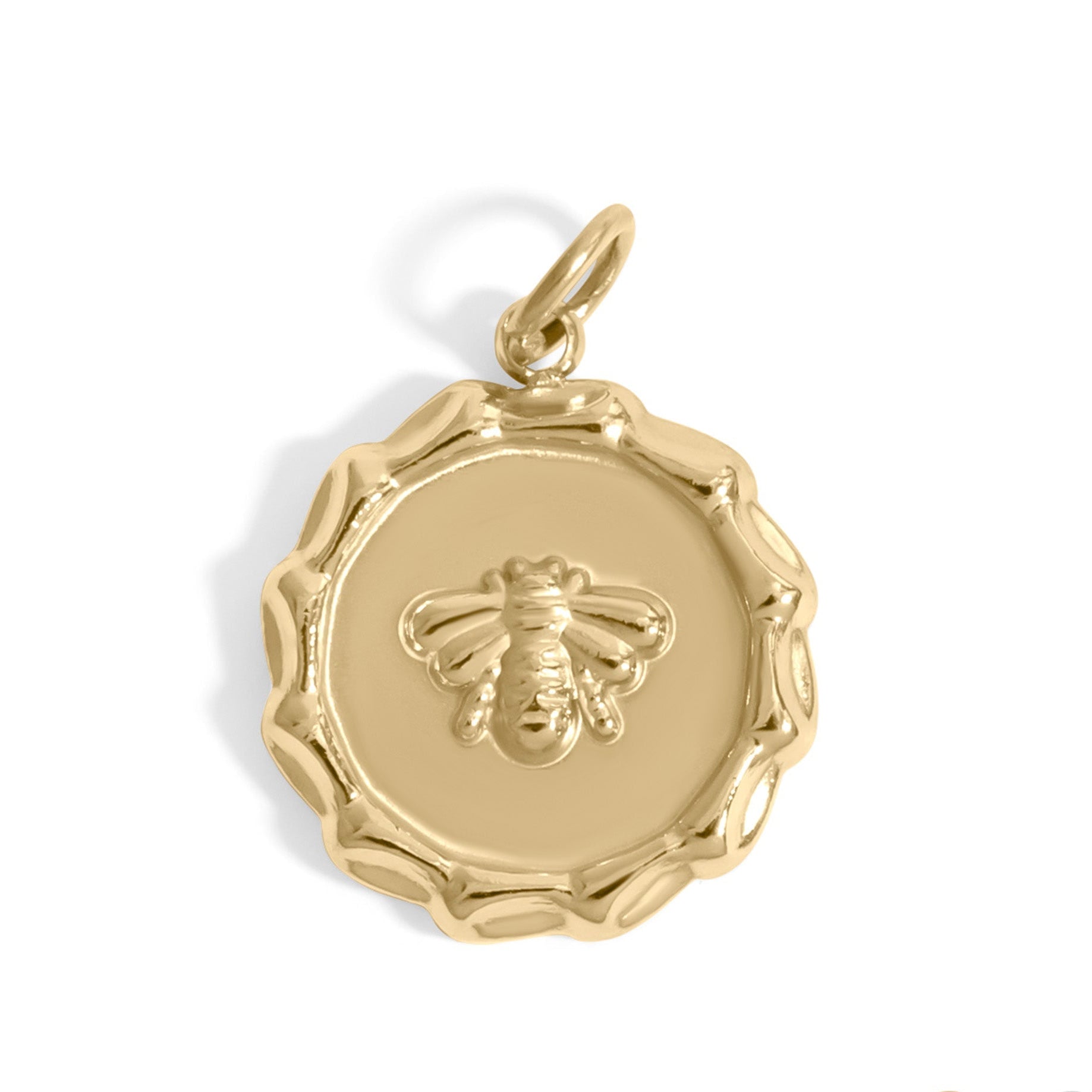 Round Bee Charm