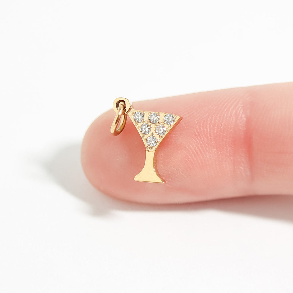 Martini Glass Charm