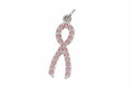 Diamond Breast Cancer Awareness Ribbon Charm