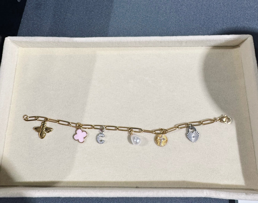 Sunburst Heart Lock Charm