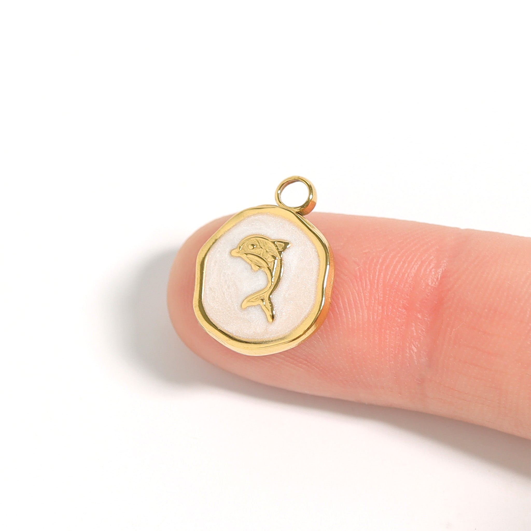 Dolphin Epoxy Charm