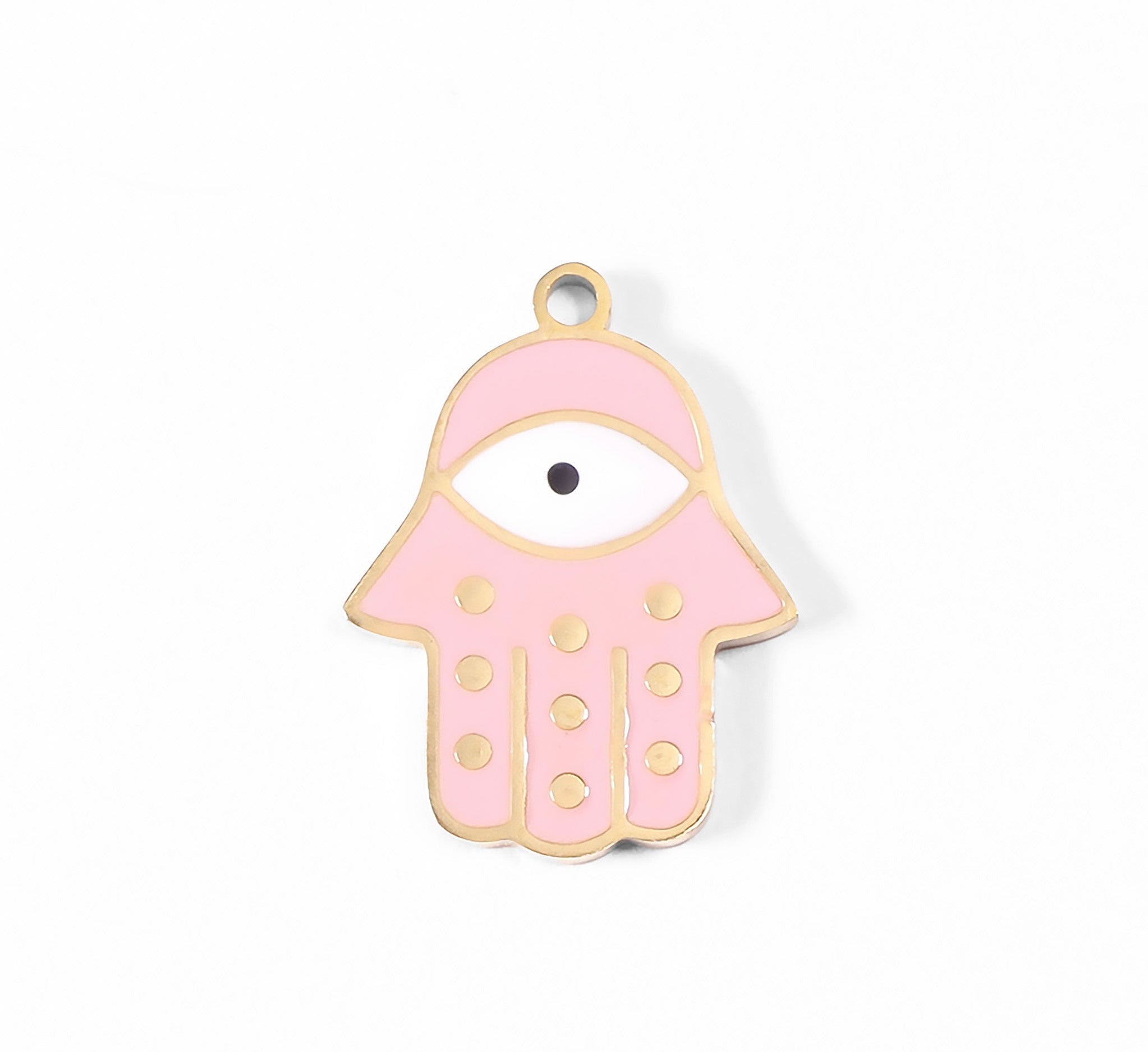 Pink Hasma Hand Charm