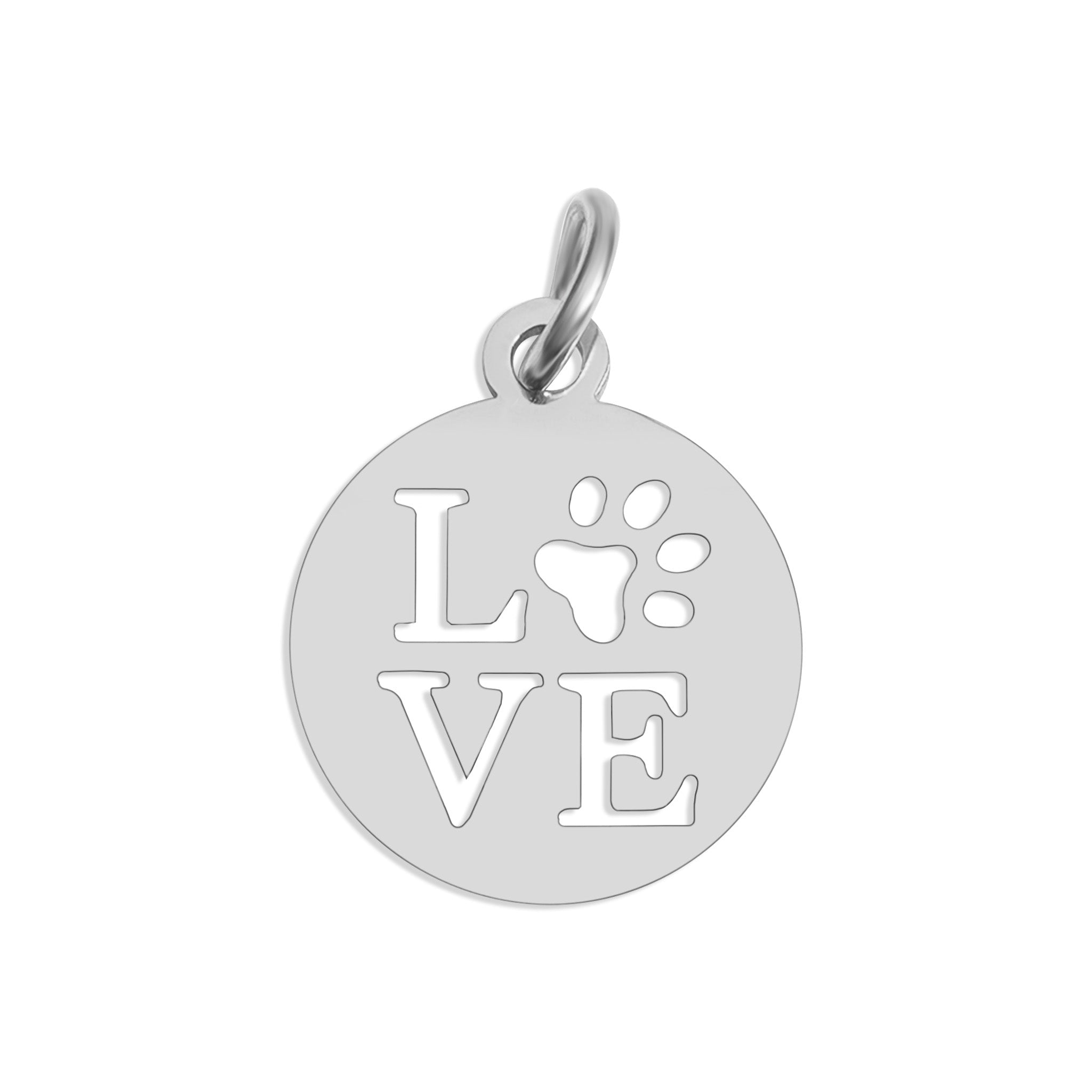 Love Pawprint Charm