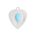 Sunburst Turquoise Stone Charm