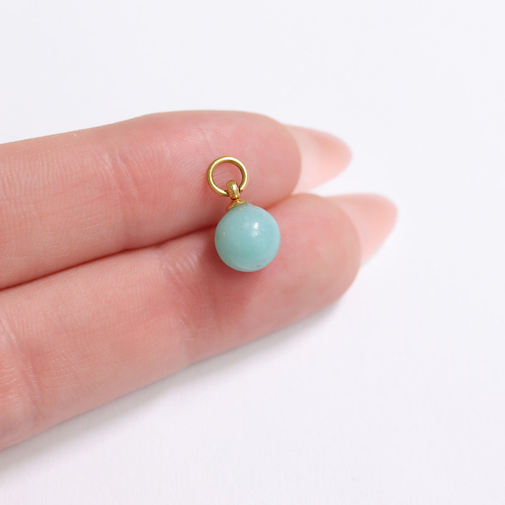 Turquoise Stone Charm