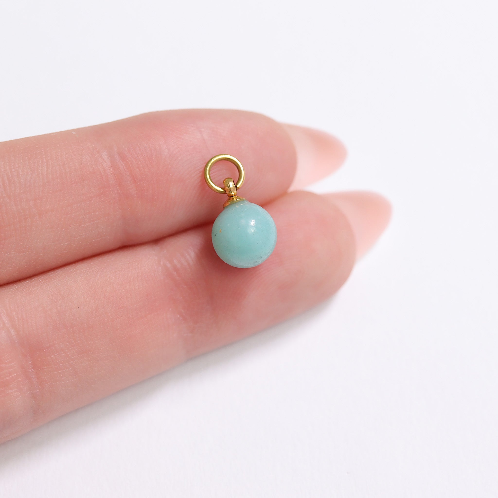 Turquoise Stone Charm