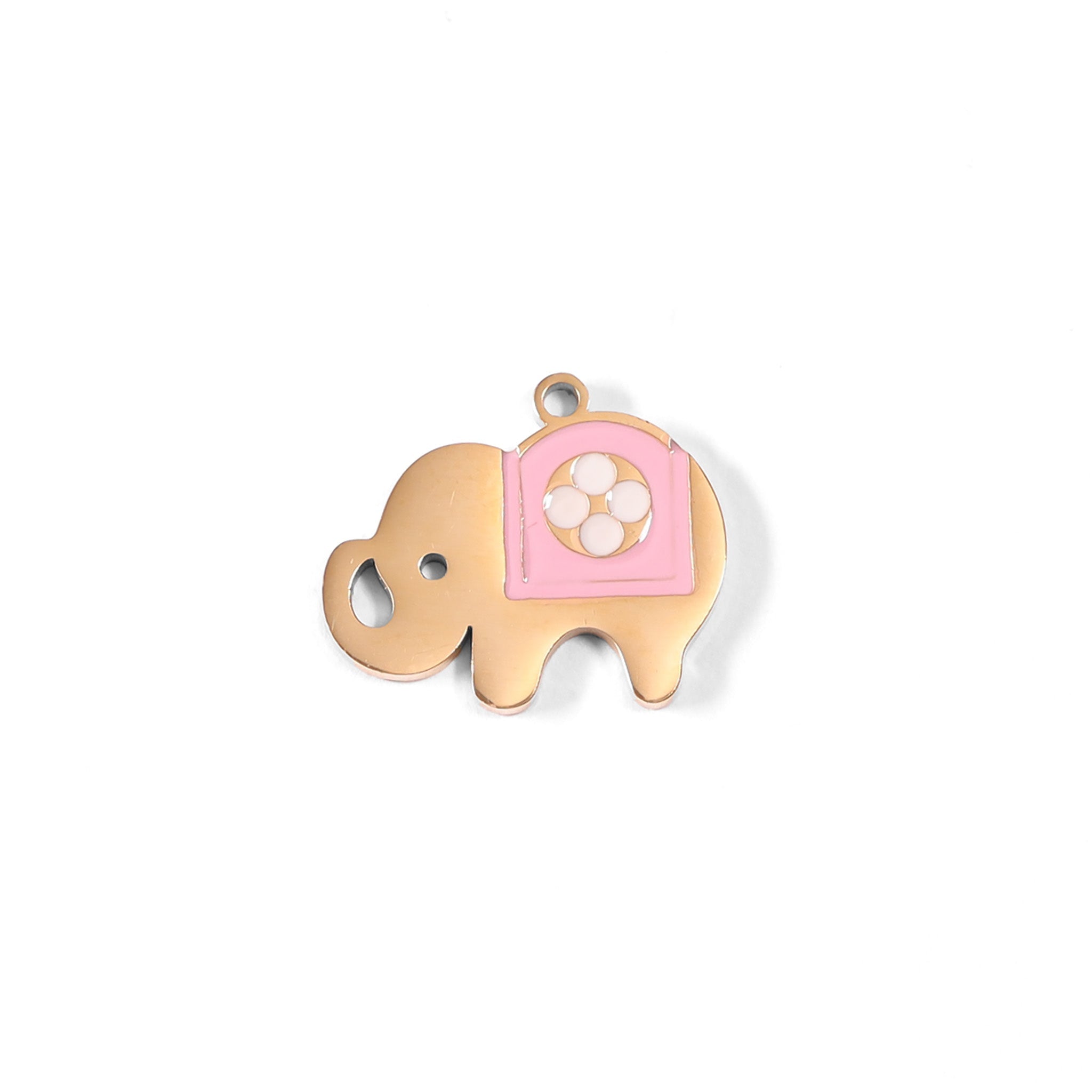 Pink Elephant Charm