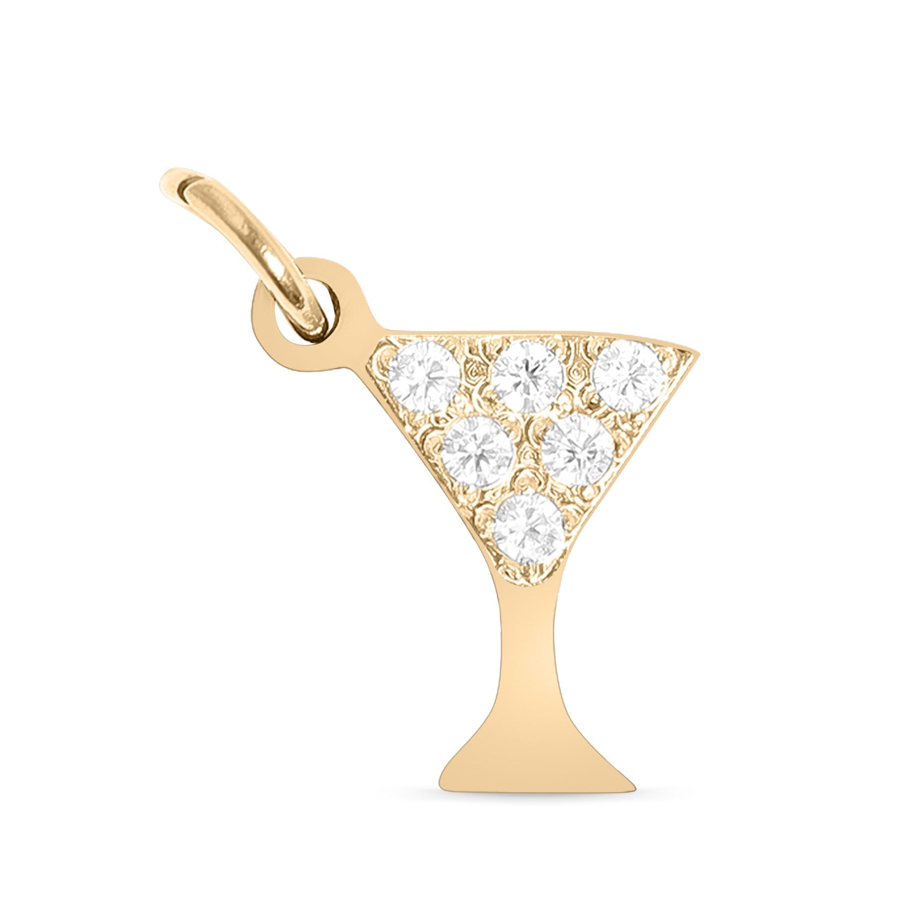 Martini Glass Charm