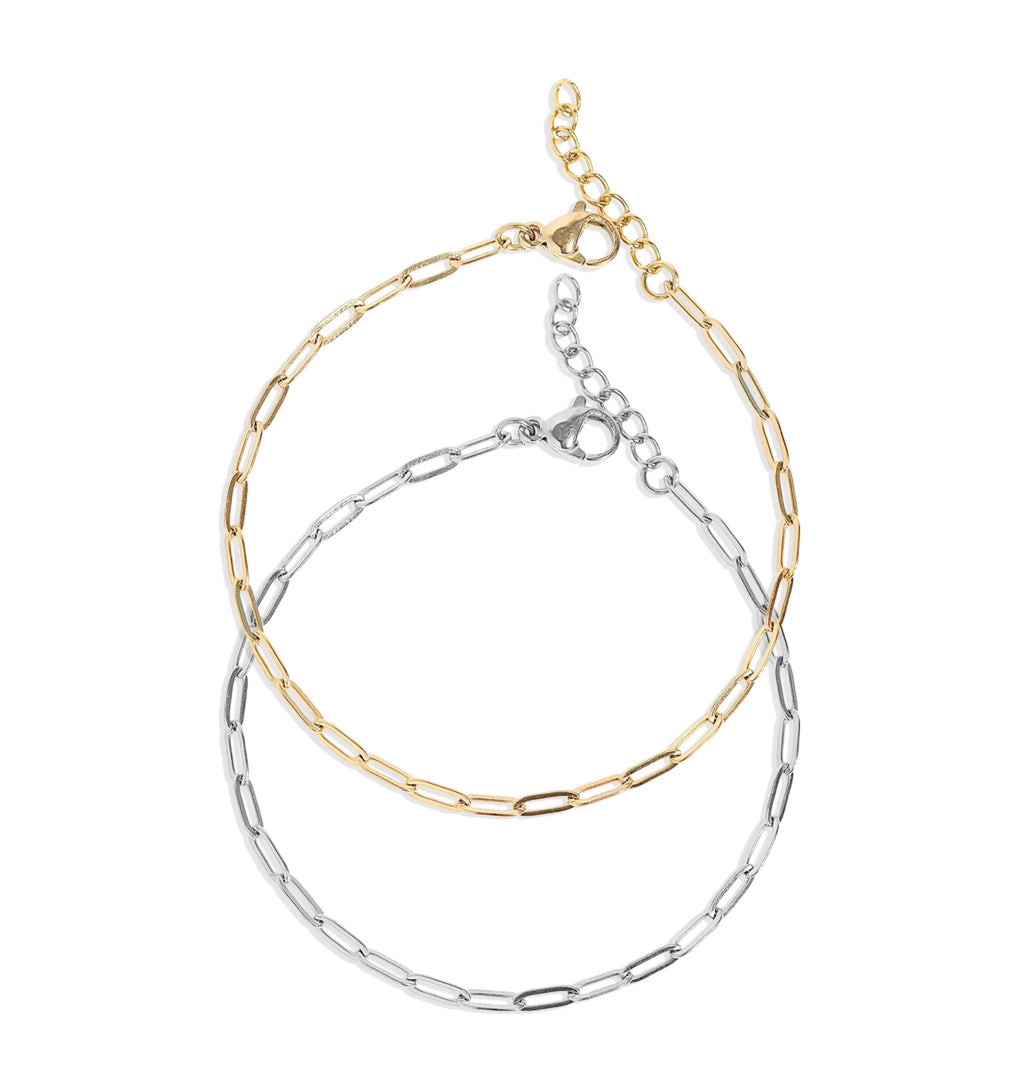 Thin Paperclip Bracelet