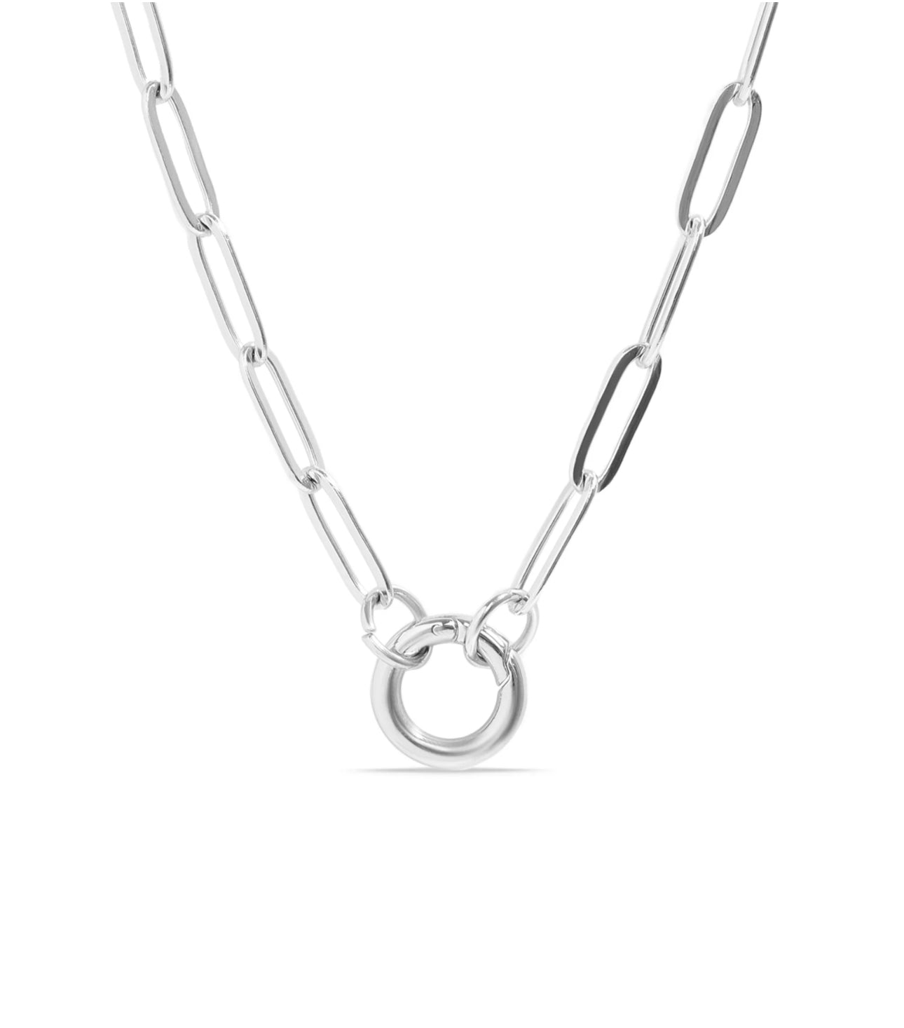 Paperclip Halo Necklace