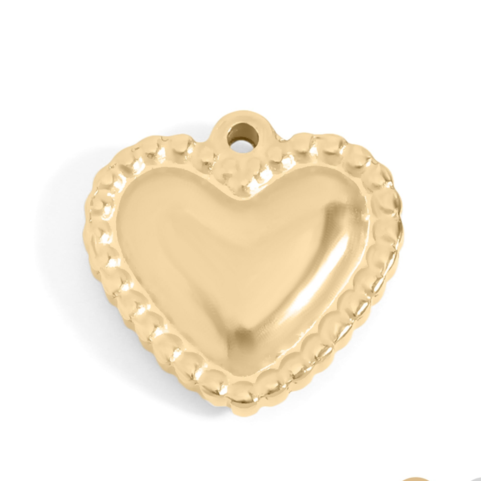 Beaded Heart Charm